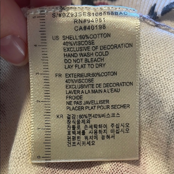 Twelve by Twelve Floral Cardigan with Black/Gold Buttons - Picture 7 of 7